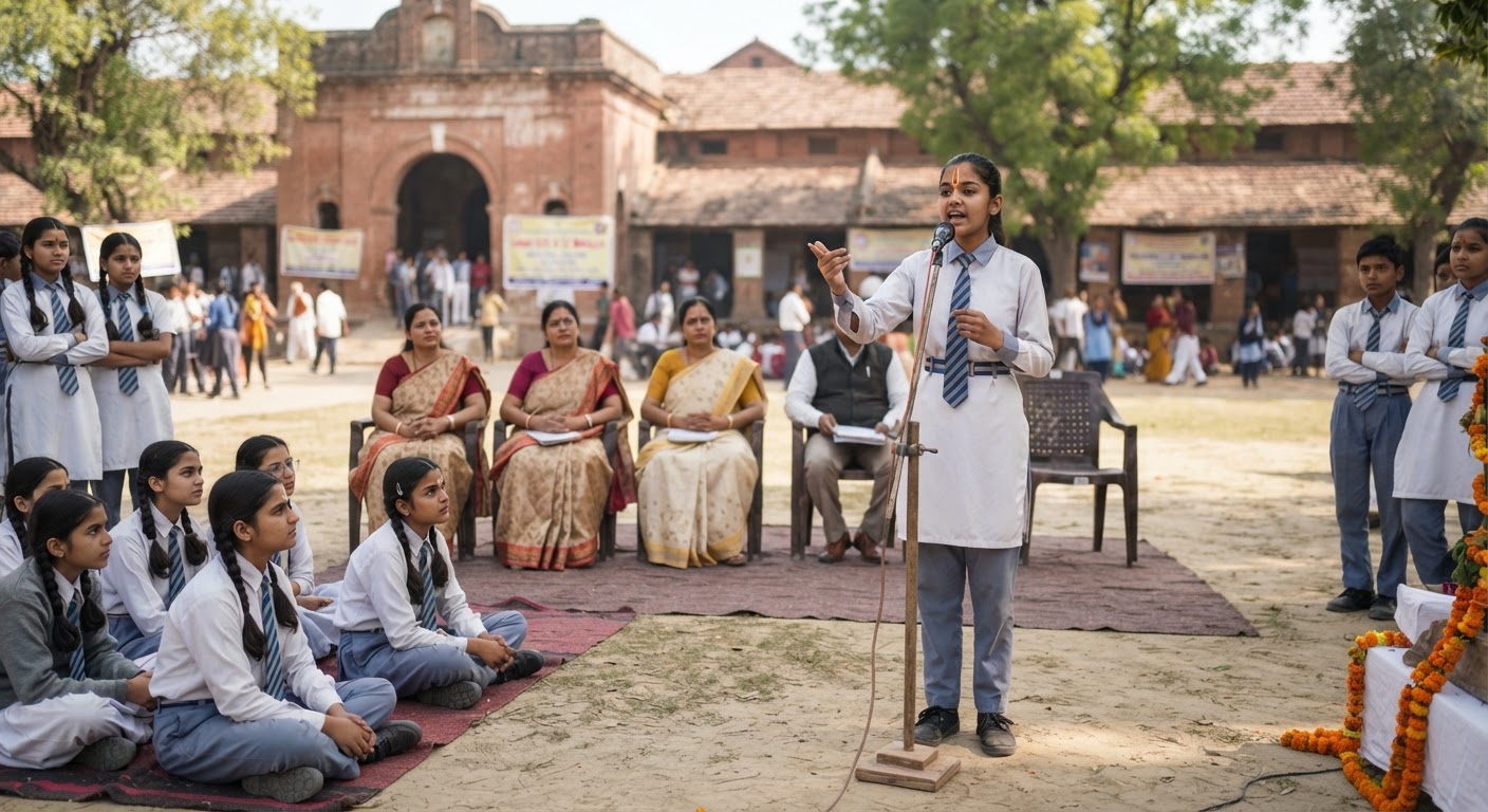 धनुरा के जवाहर उमा विद्यालय में संस्कृत सप्ताह संपन्न, जानिये खास बातें
