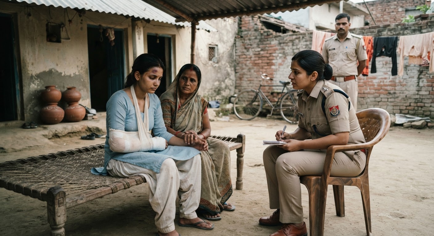 अरेरिया में खूनी पारिवारिक विवाद, गंभीर रूप से घायल युवती अस्पताल में भर्ती