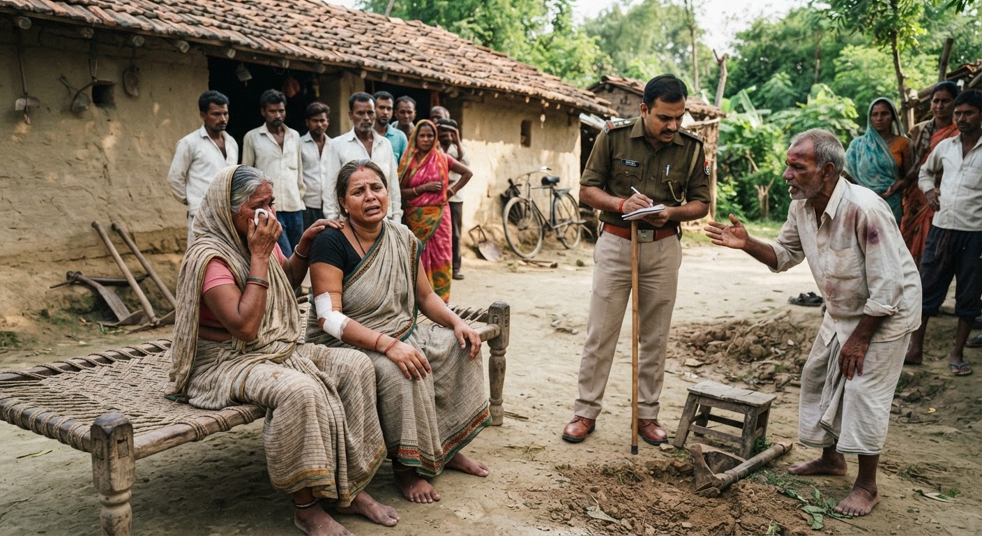 बांका के बाभनगामा में जमीन विवाद में खूनी संघर्ष, चार लोग घायल