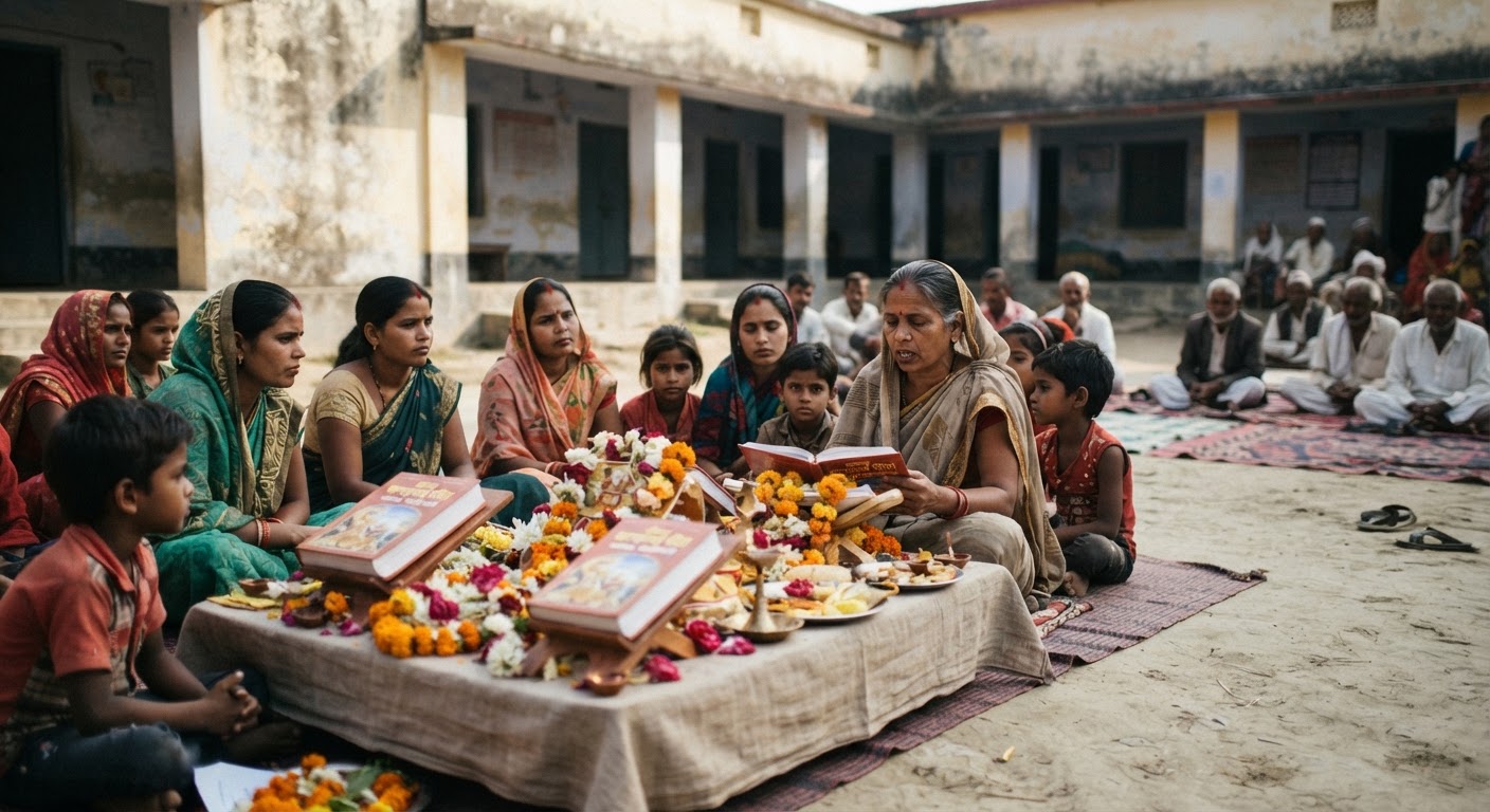 कटिहार के स्कूल में गीता साधक संजीवनी प्रकटोत्सव धूमधाम से मनाया गया
