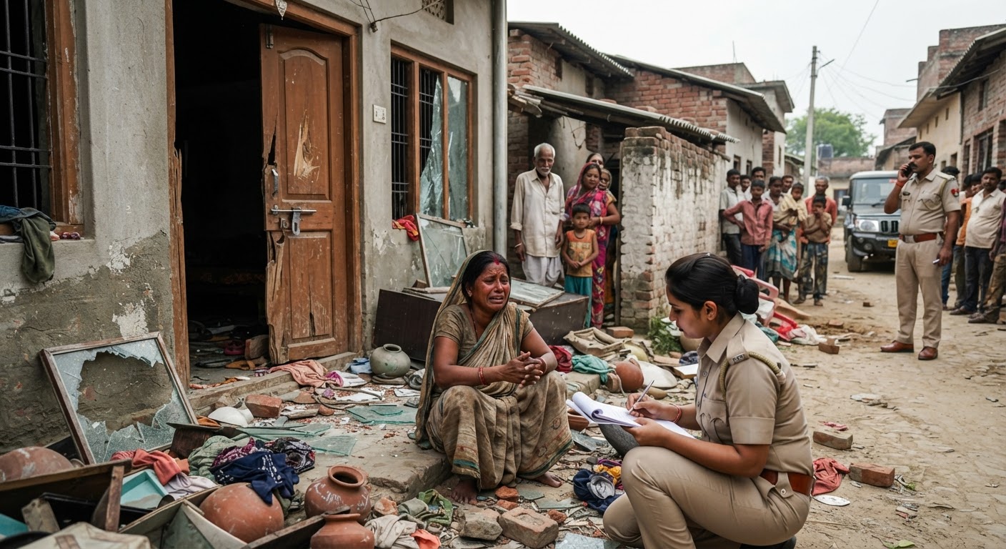 अररिया में रंगदारी और पुराने विवाद पर परिवार पर जानलेवा हमला