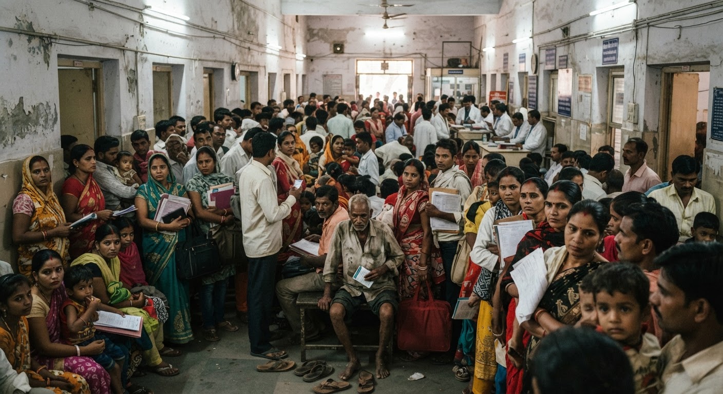 मायागंज और सदर अस्पताल में भारी भीड़, मरीजों को हुई परेशानी