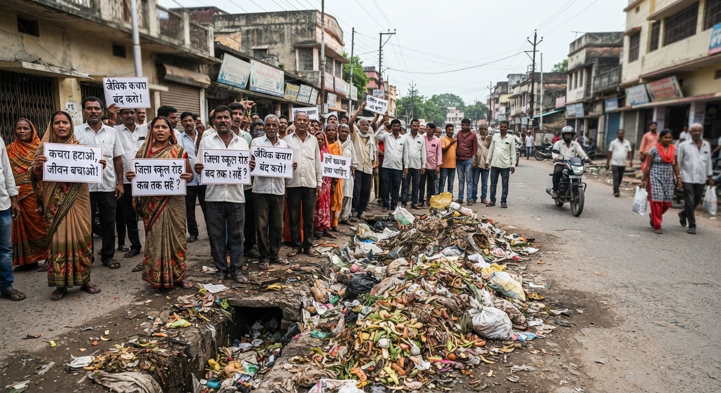 भागलपुर में कचरा फेंकने पर भारी गुस्सा! जानिए क्या है पूरा मामला