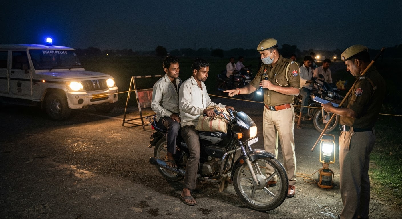 लखीसराय पुलिस का बड़ा अभियान! अपराध और शराब तस्करी रोकने के लिए रोको-टोको मुहिम शुरू