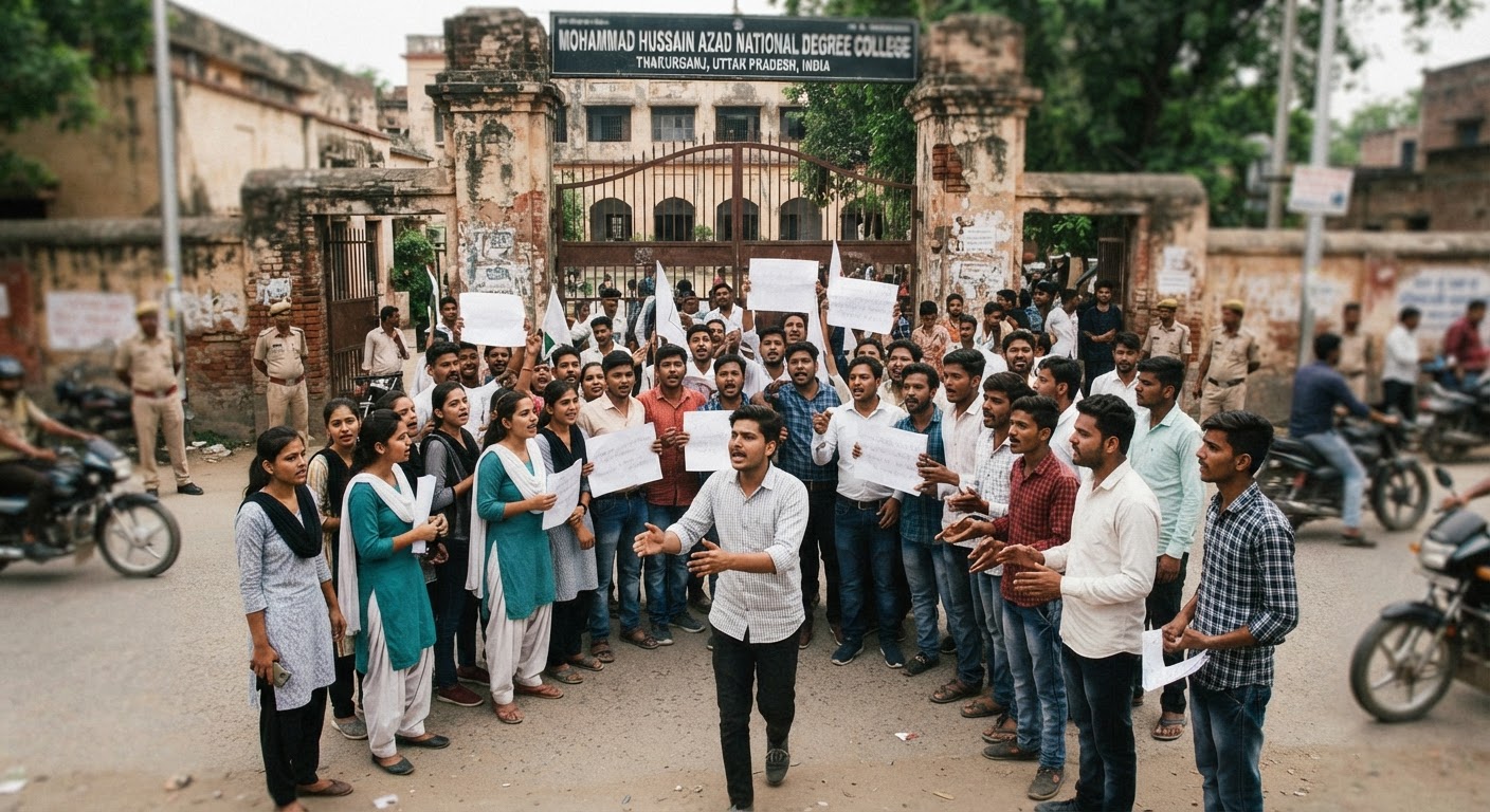 ठाकुरगंज कॉलेज में बड़ा विवाद, प्रिंसिपल को नोटिस और प्रोफेसर को जिम्मेदारी