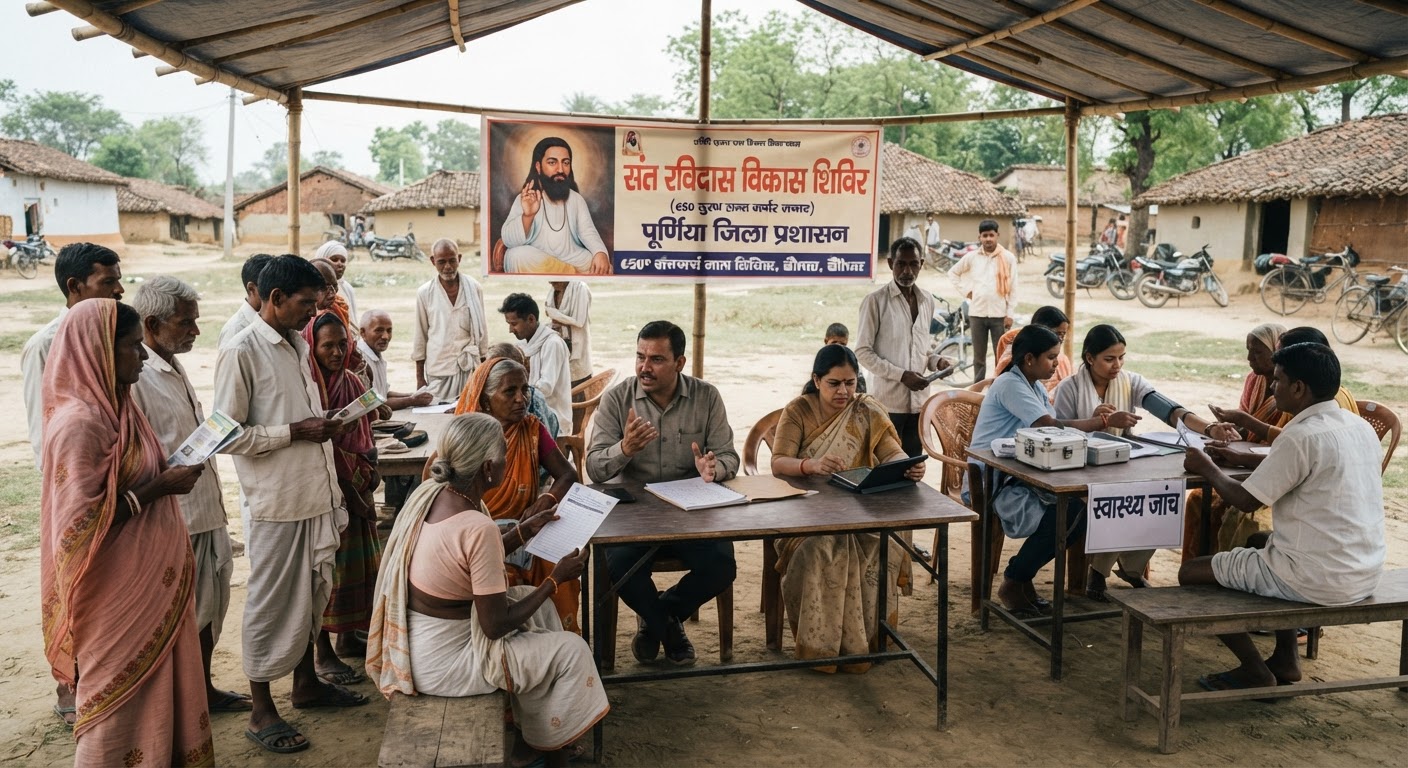 पूर्णिया में 3 सितंबर को 116 टोलों में लगेंगे संत रविदास विकास शिविर