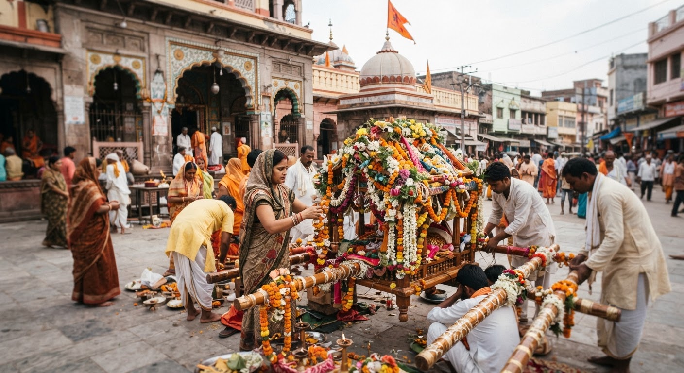 भागलपुर सांई मंदिर में जन्माष्टमी और पालकी यात्रा की भव्य तैयारी पूरी
