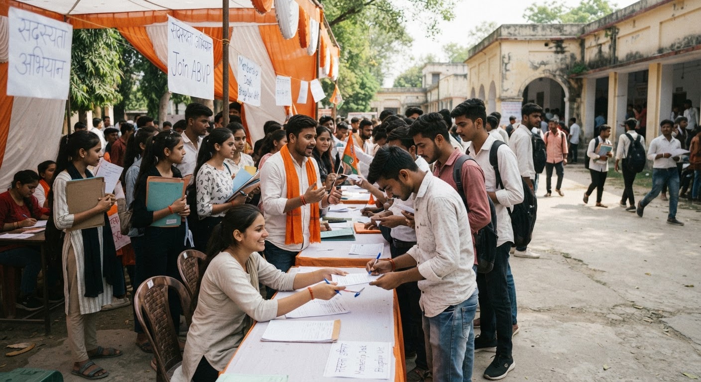अखिल भारतीय विद्यार्थी परिषद ने भागलपुर में बनाए 7,674 नए सदस्य