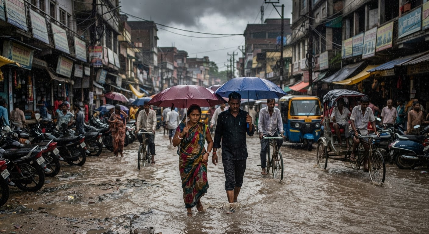भागलपुर में झमाझम बारिश से गर्मी छू मंतर, जानिए आज का मौसम और बाढ़ का हाल