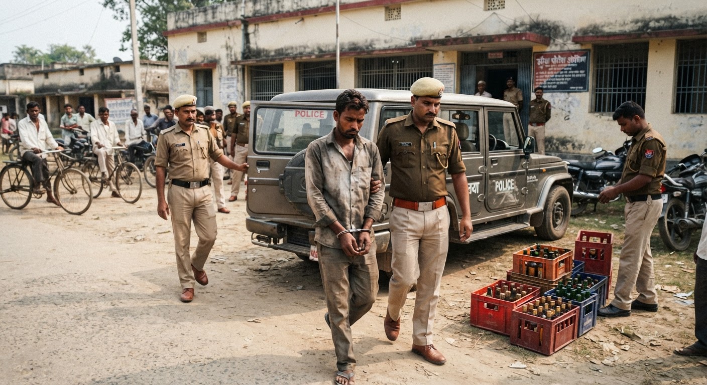 बांका में शराब तस्करी का पर्दाफाश, मोतिहारी का तस्कर गिरफ्तार