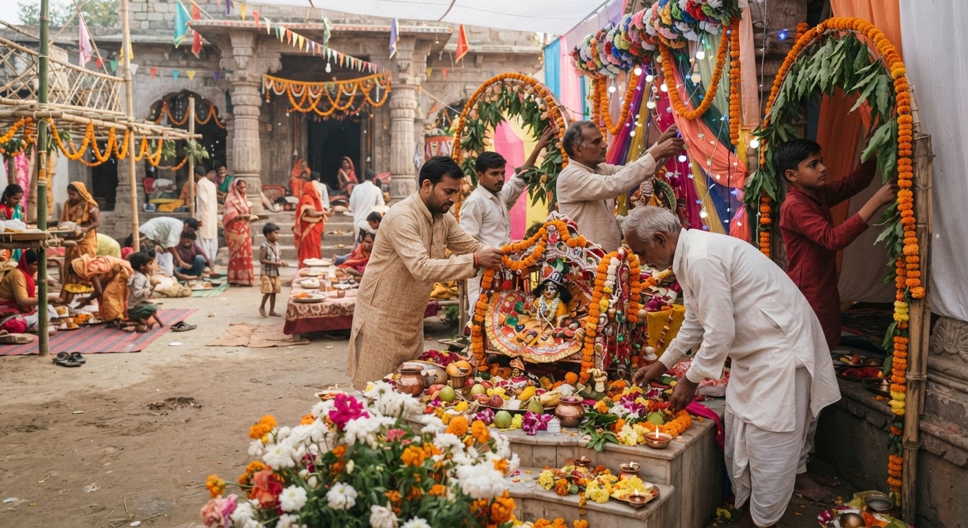 महिषी और सहरसा में कृष्णा जन्मोत्सव की तैयारी पूरी, देखिए पूरी खबर