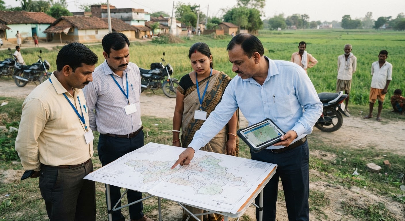 भागलपुर के पीरपैंती में जनगणना सीमा तय करने को लेकर अधिकारियों को मिला खास प्रशिक्षण