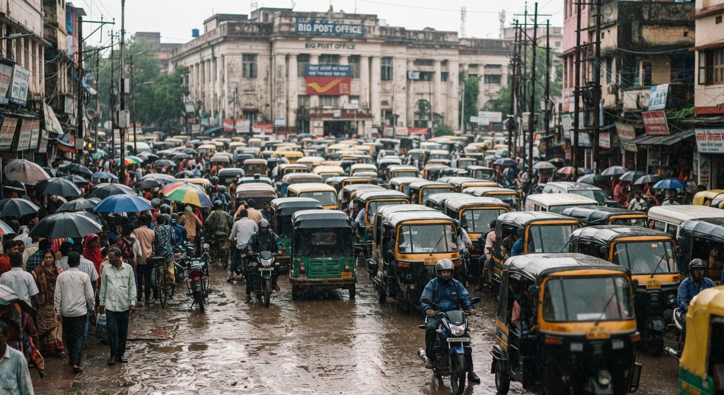 भागलपुर में बारिश के बाद भारी जाम से लोग परेशान, जानिए हाल