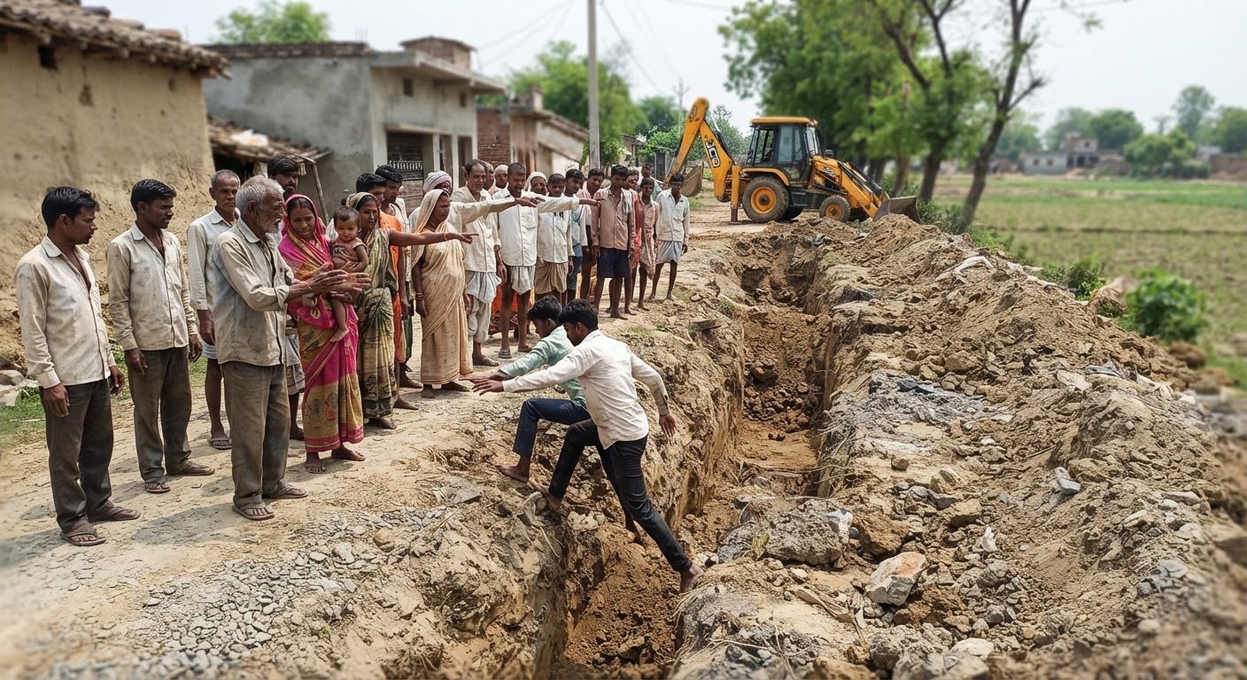 बांका: मेहरपुर महादलित टोला की सड़क बाधित, ग्रामीणों की प्रशासन से गुहार