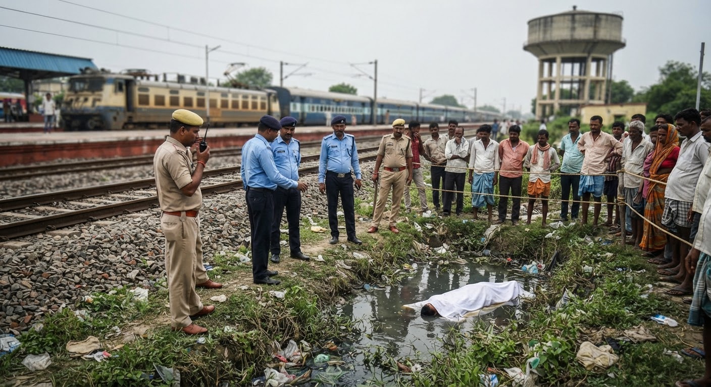 कुरसेला स्टेशन के पास मिला अज्ञात व्यक्ति का शव, इलाके में मचा हड़कंप