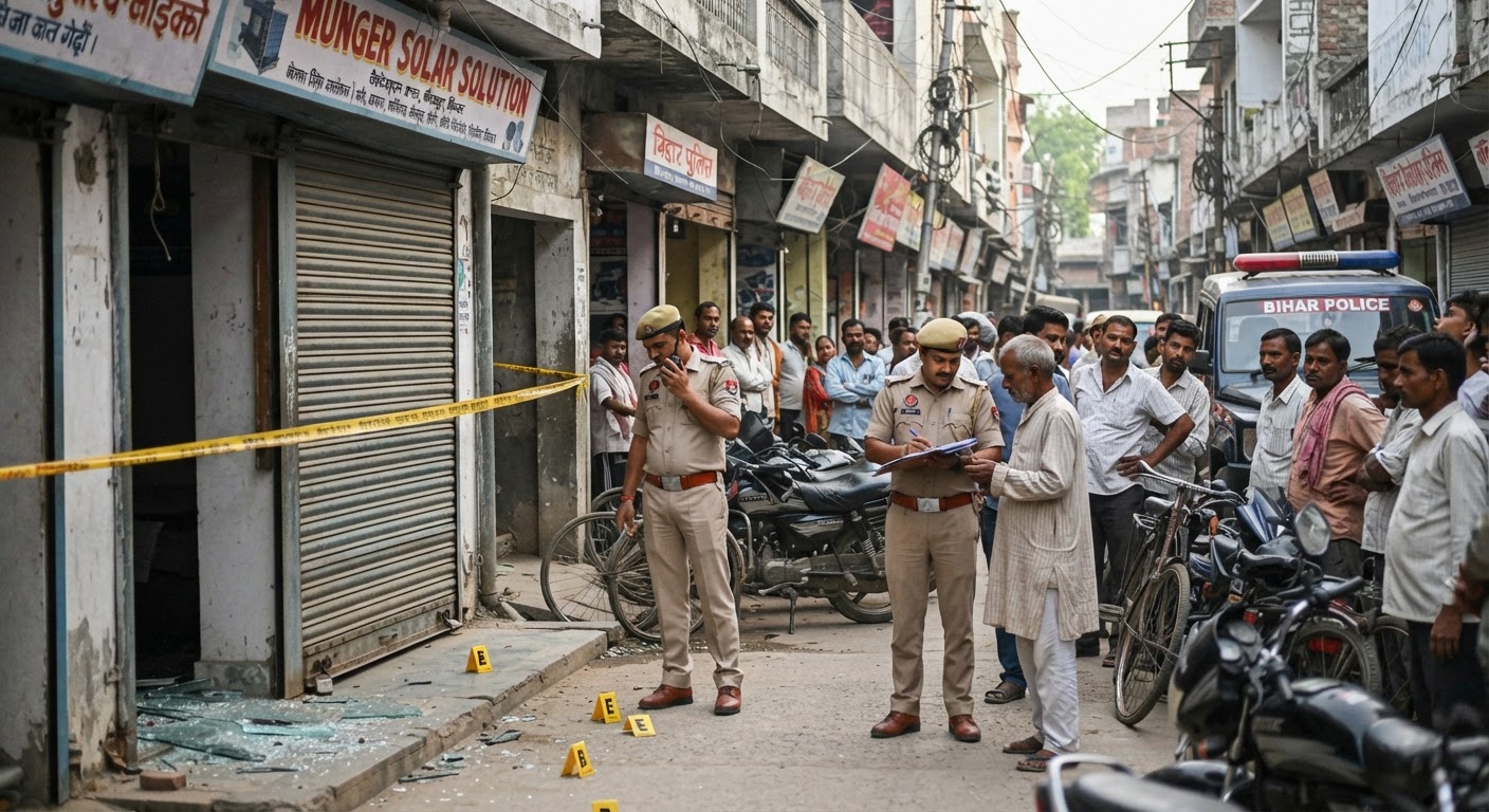 मुंगेर के बेकापुर में दुकान पर फायरिंग, इलाके में दहशत का माहौल