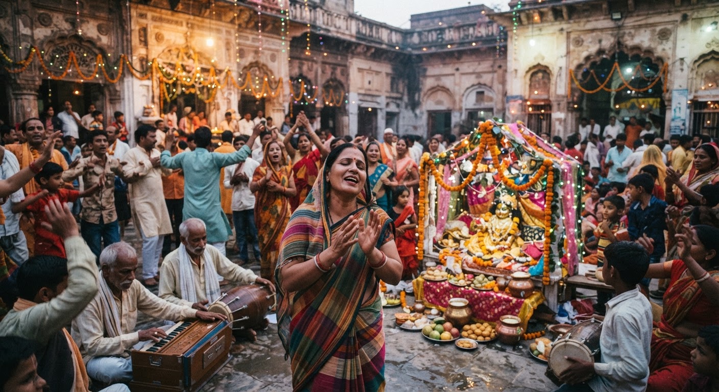 पूर्णिया में जन्माष्टमी की धूम: मंदिरों में उमड़ी भक्तों की भारी भीड़, इस्कॉन के प्रोग्राम में रॉक बैंड ने जमाया रंग