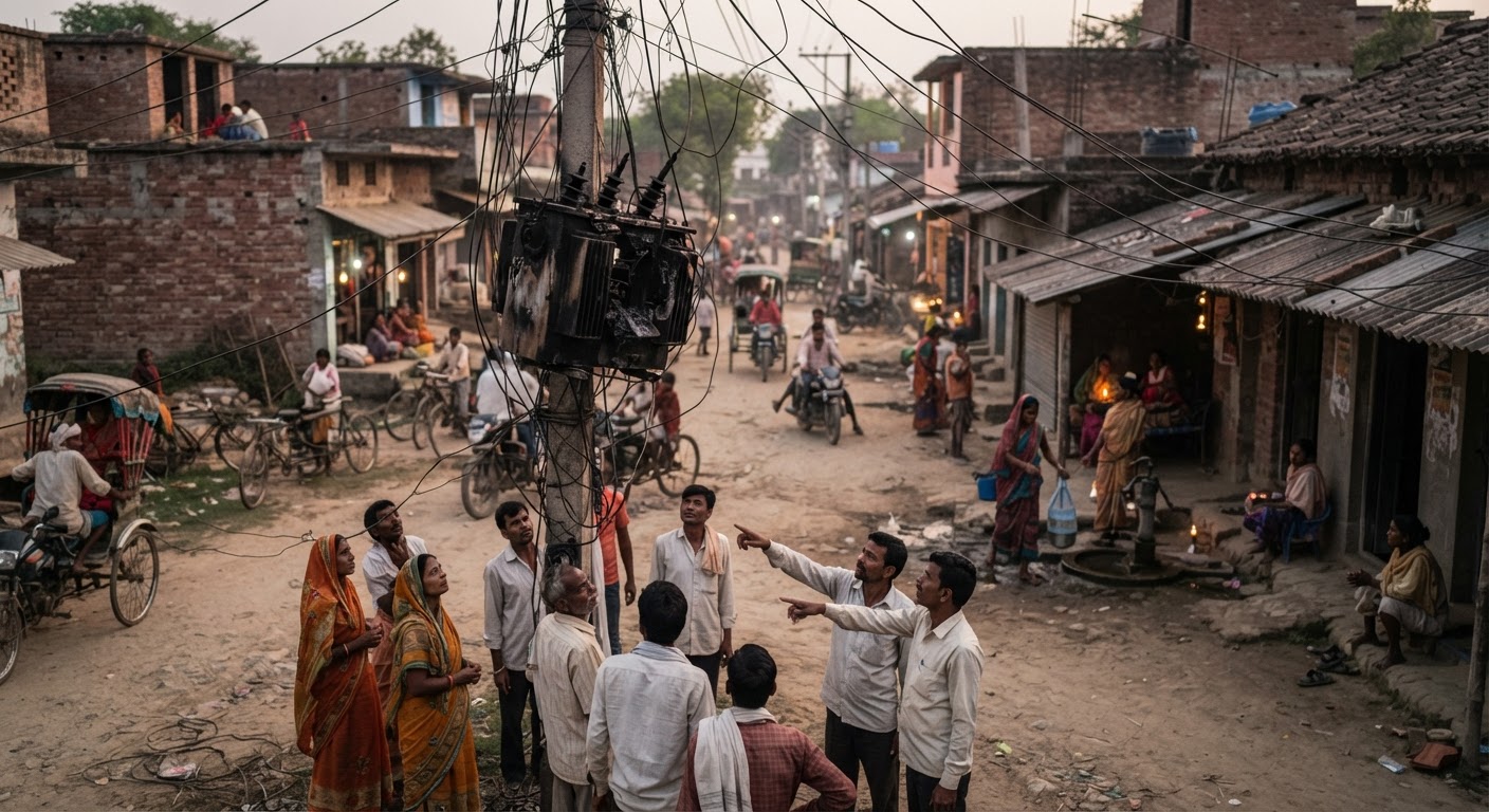 सुल्तानगंज के जहांजीरा में ट्रांसफार्मर फुंकने से दो दिनों से बिजली गुल, लोग परेशान