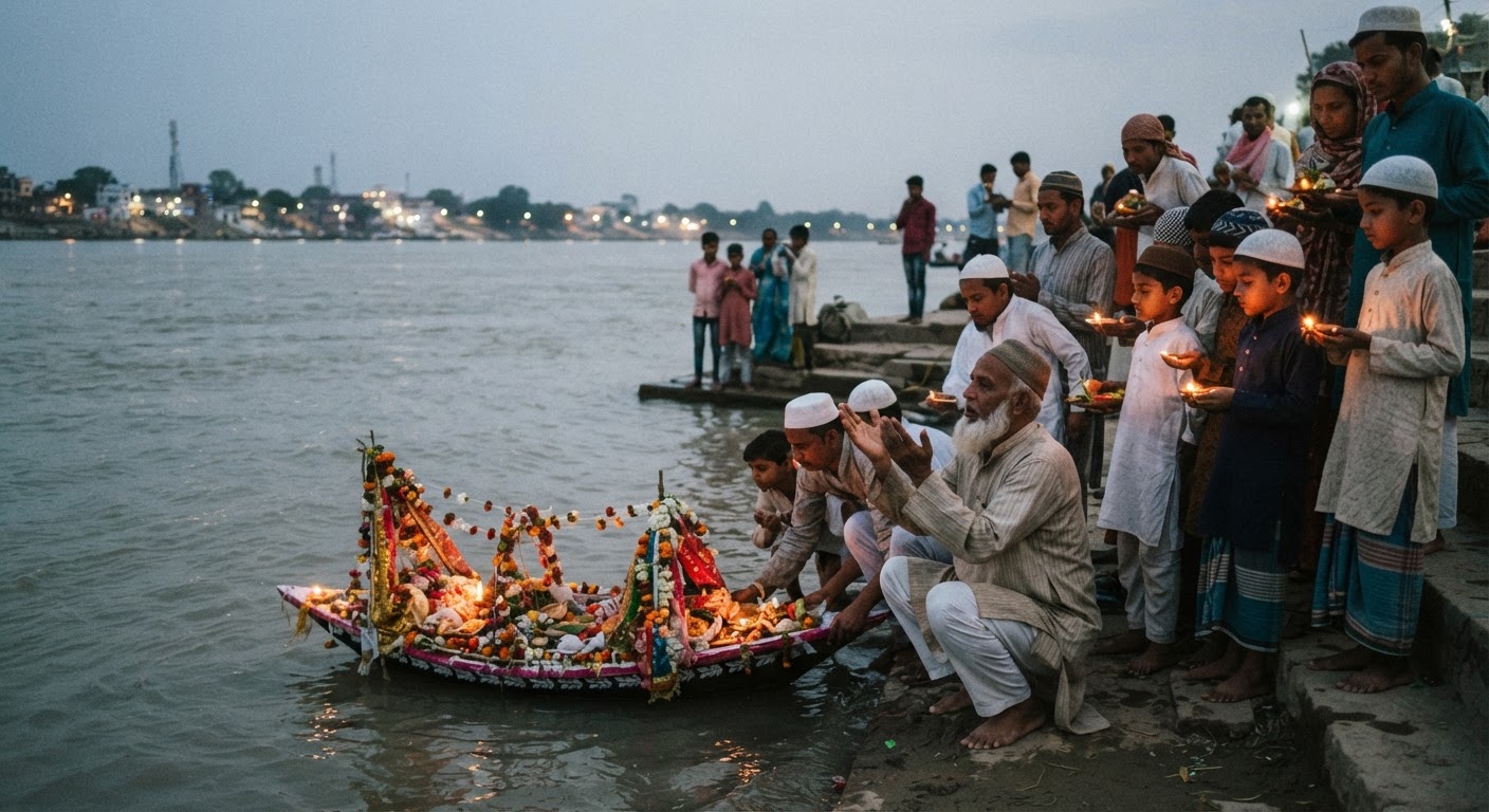 भागलपुर और देवरिया में मुस्लिम समुदाय ने मनाया दरिया बेड़ा पर्व