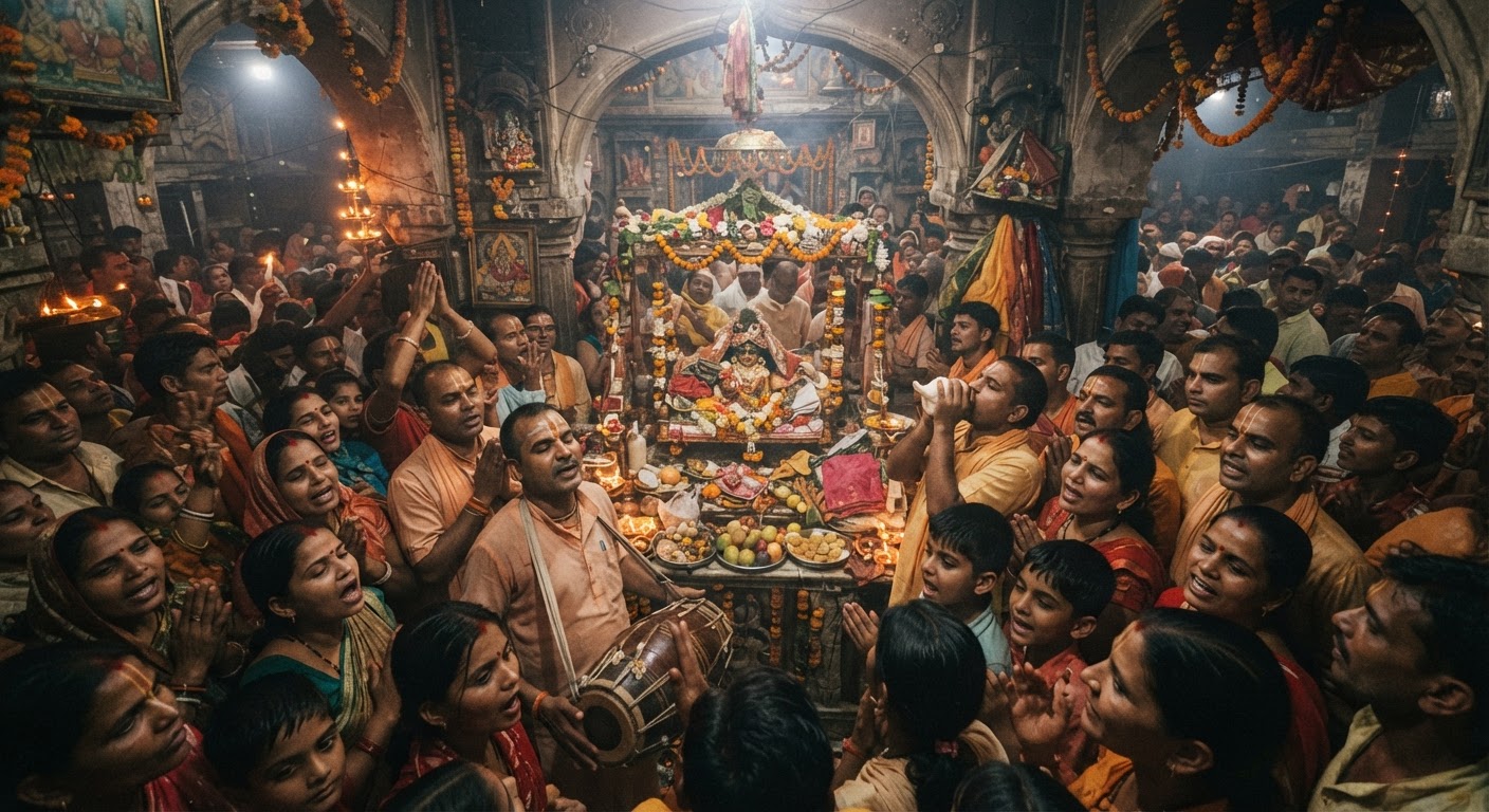 झाझा में धूमधाम से मना श्रीकृष्ण जन्मोत्सव