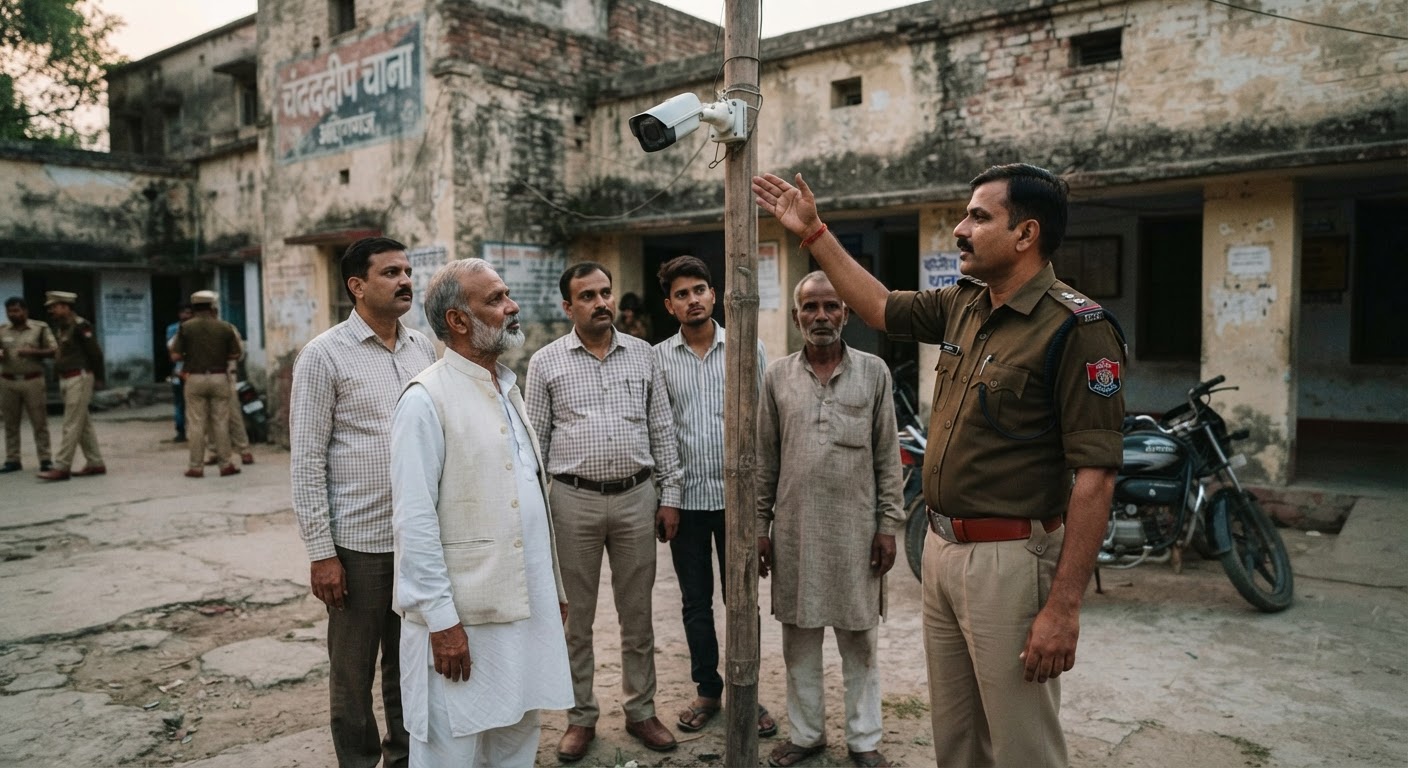 अलीगंज बाजार में क्राइम रोकने के लिए पुलिस और दुकानदारों की बड़ी बैठक