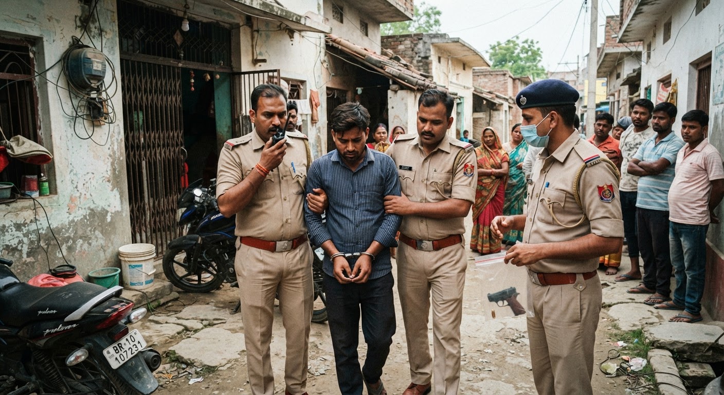 भागलपुर में परबत्ती निवासी धीरज कुमार अवैध हथियार के साथ गिरफ्तार