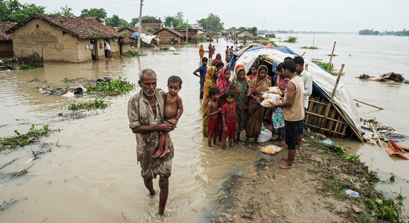 भागलपुर बाढ़ राहत पर गरमाई सियासत, पूर्व विधायक ने उठाई मांग