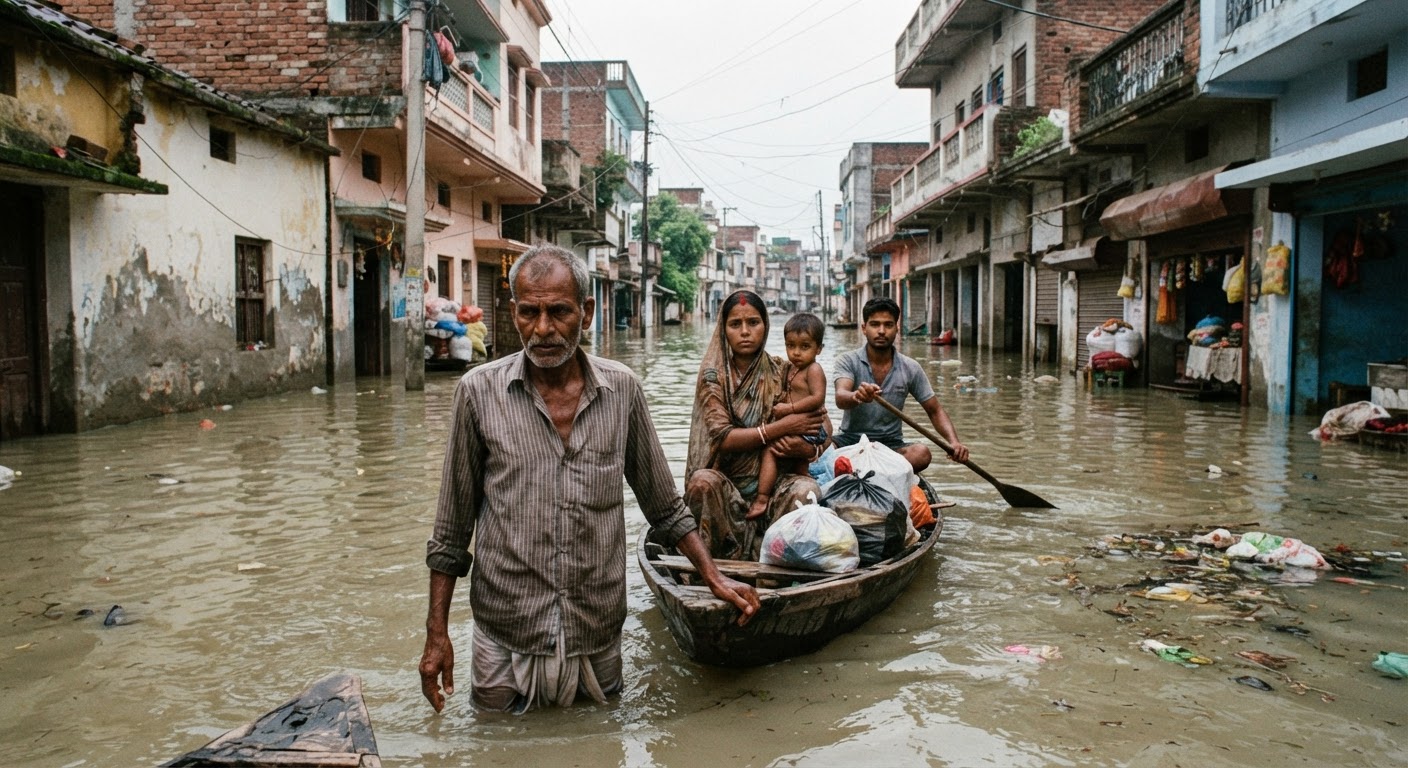 भागलपुर में गंगा का तांडव, घर और फसलें डूबीं