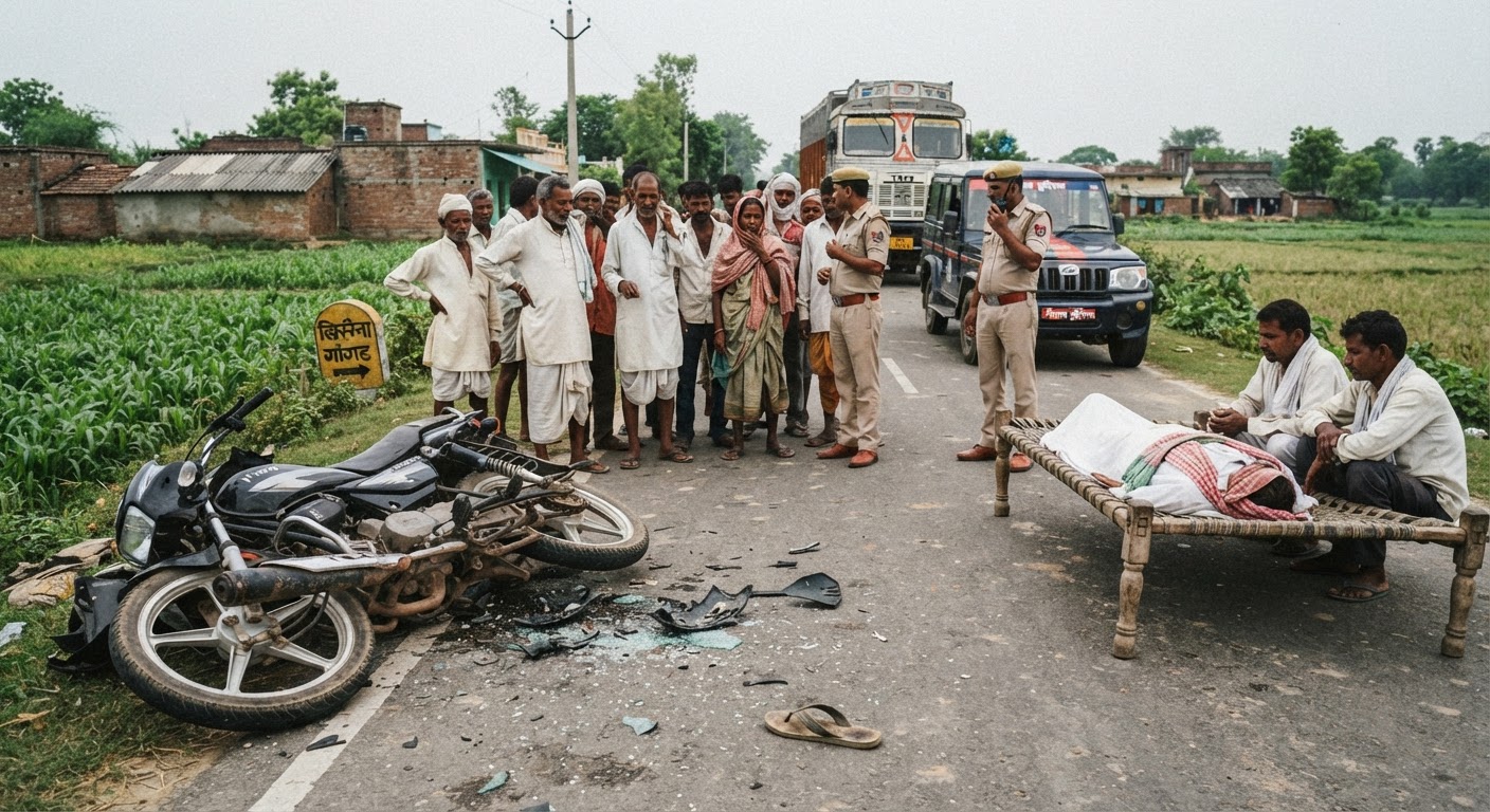 खगड़िया में दर्दनाक सड़क हादसा, मंटू यादव की मौत