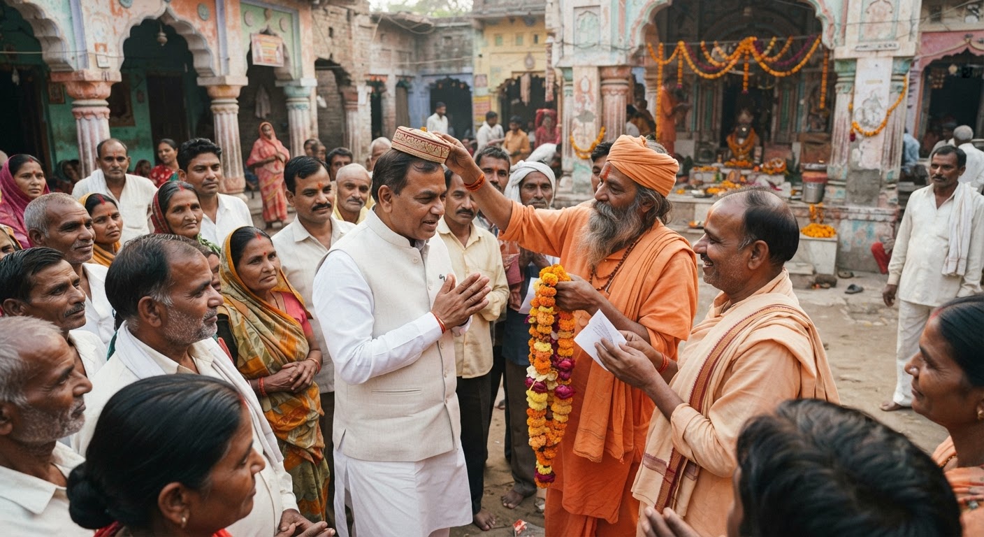 सुपौल सांसद दिलेश्वर कामैत ने त्रिलोक धाम का किया दौरा
