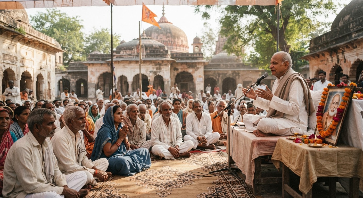 पीरपैंती के तड़वा हनुमान मंदिर में संतमत सत्संग का हुआ भव्य आयोजन