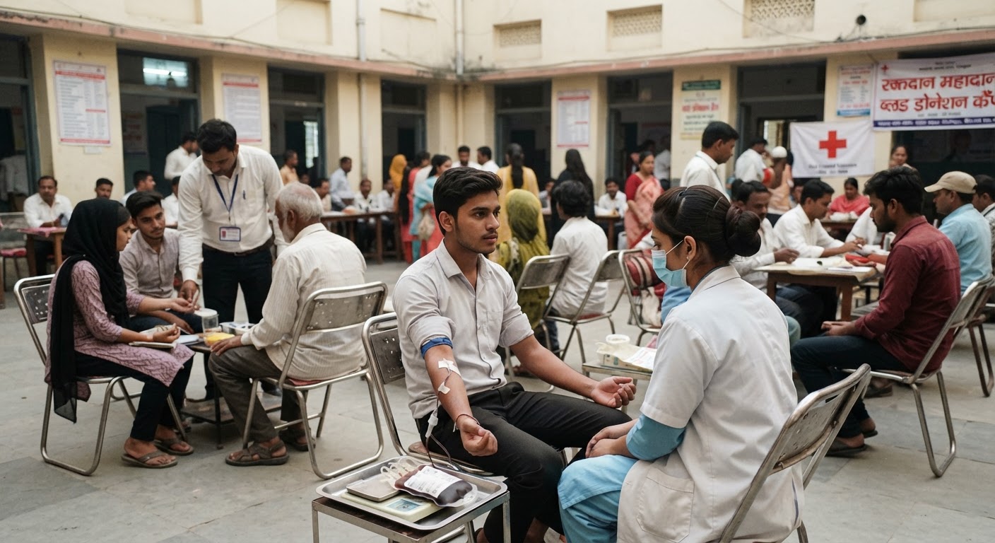 भागलपुर में दिखा मानवता का दम, मुस्लिम माइनॉरिटी कॉलेज में हुआ शानदार रक्तदान शिविर