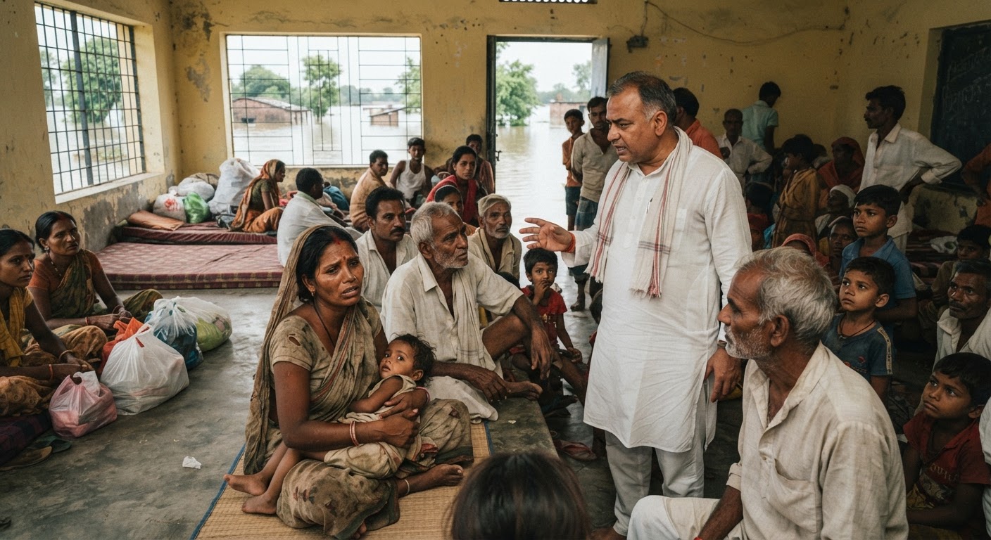 गोरडीह में बाढ़ का कहर, तुरंत राहत शिविर और मदद की बड़ी मांग