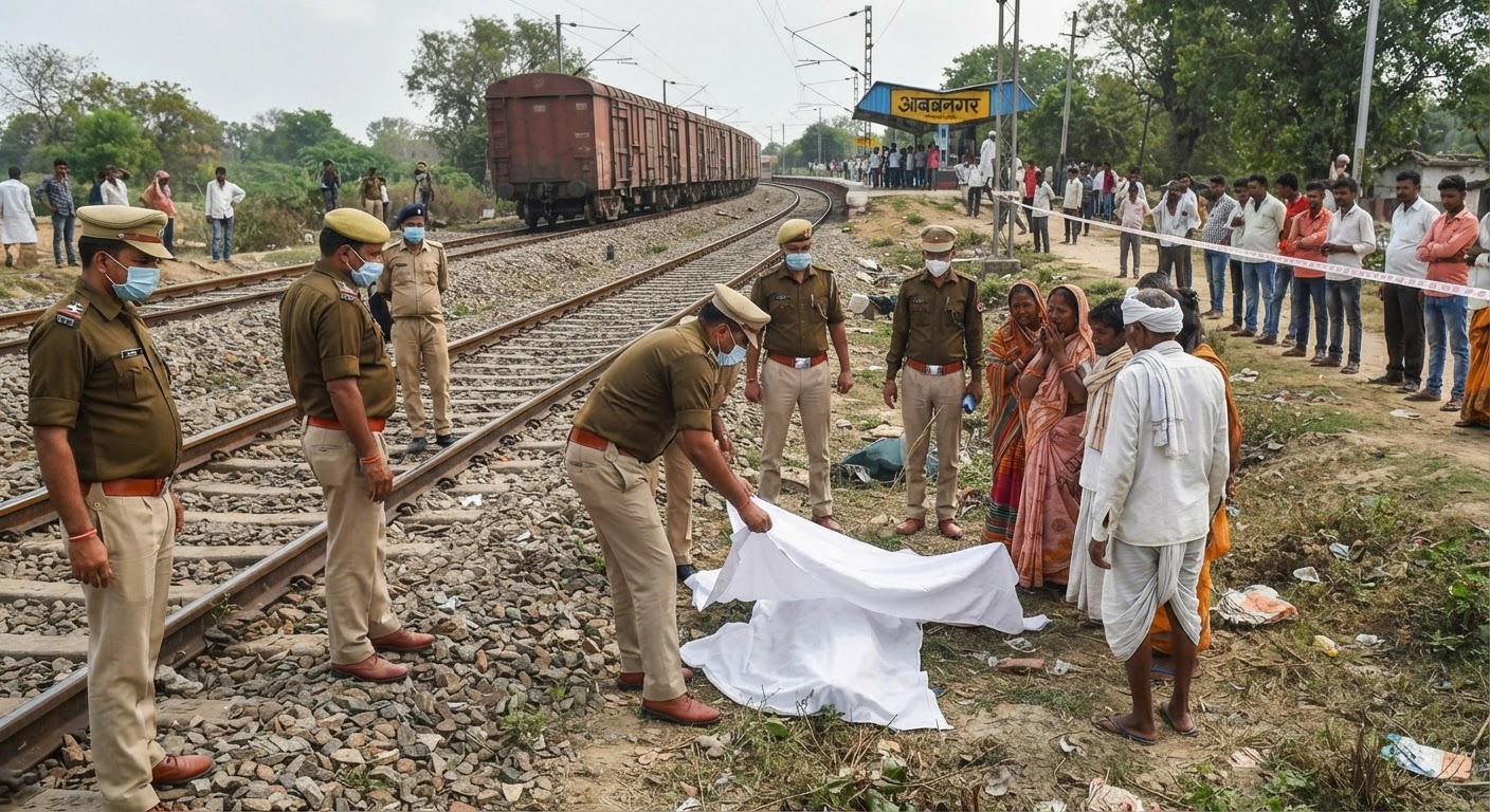 अकबरनगर में बड़ा हादसा, ट्रेन की चपेट में आने से पति-पत्नी और बच्ची की मौत
