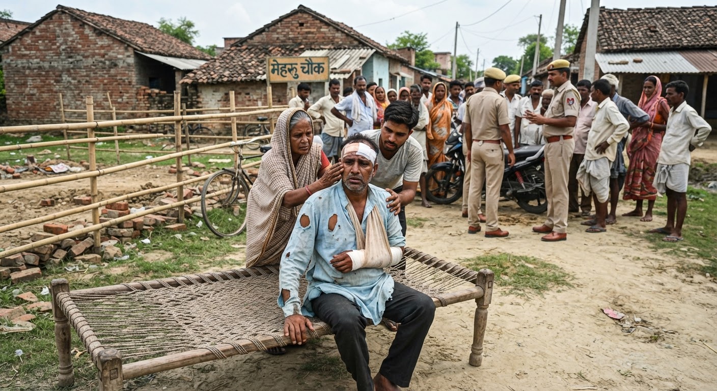 अररिया में जमीन विवाद को लेकर खूनी संघर्ष, बीच बचाव में अधेड़ घायल