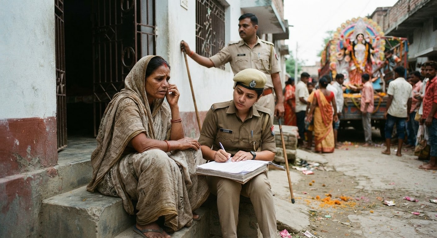 सुल्तानगंज में मूर्ति विसर्जन के दौरान महिला के साथ मारपीट, आरोपी पर FIR दर्ज