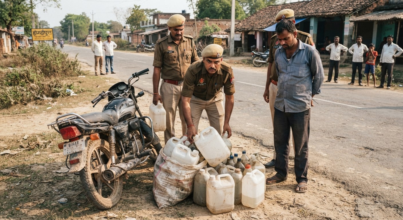 बड़ी कार्रवाई! कजरैली पुलिस ने 48 लीटर अवैध शराब के साथ दबोचा