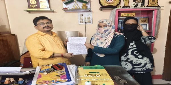 भागलपुर में शादी के 5 दिन बाद ही पति ने छोड़ा, न्याय के लिए मानवाधिकार पहुंची पीड़िता