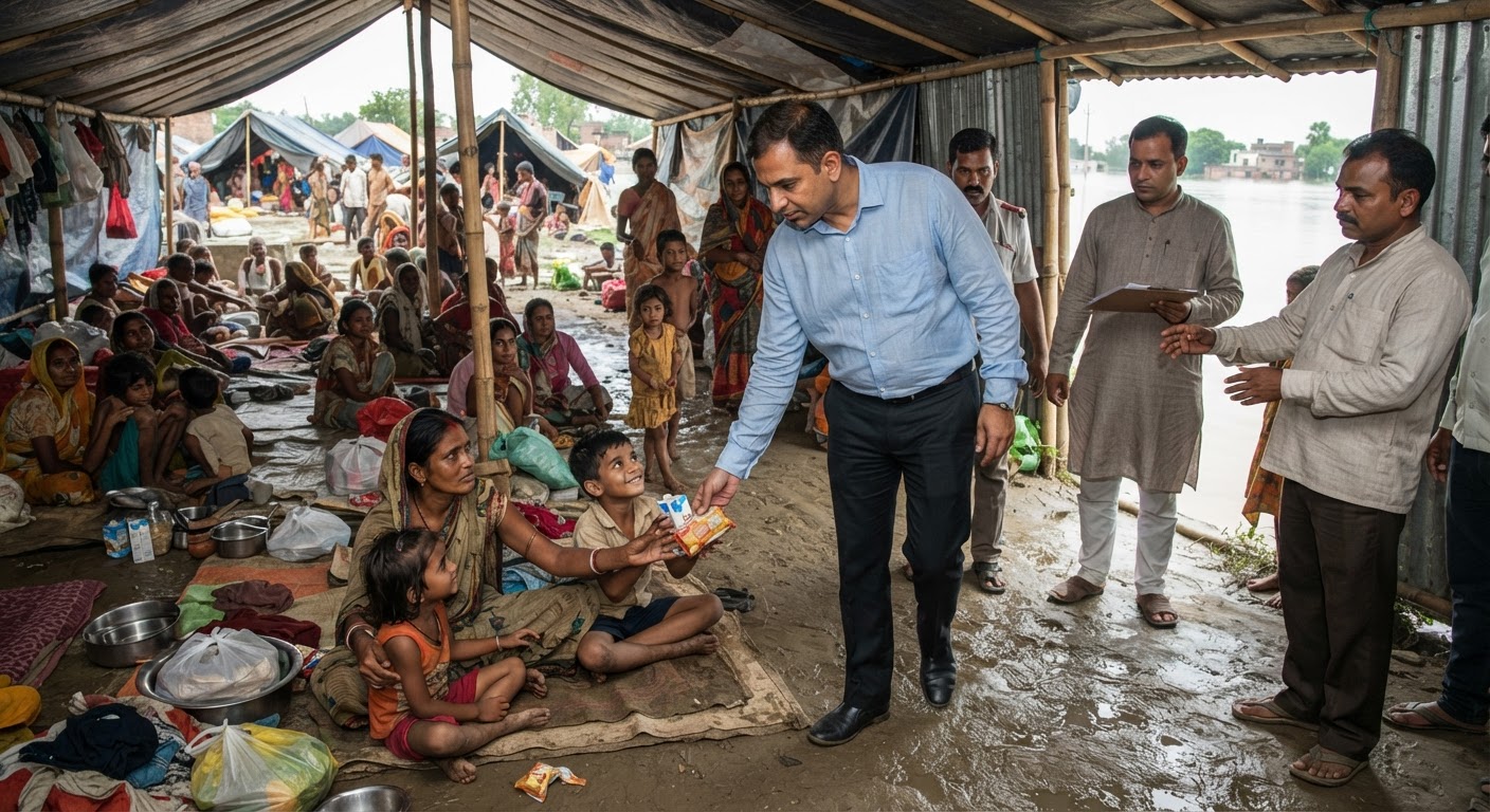 बिहार में बाढ़ का कहर, IAS अधिकारी दीपक आनंद ने दिए बच्चों को दूध देने के कड़े आदेश