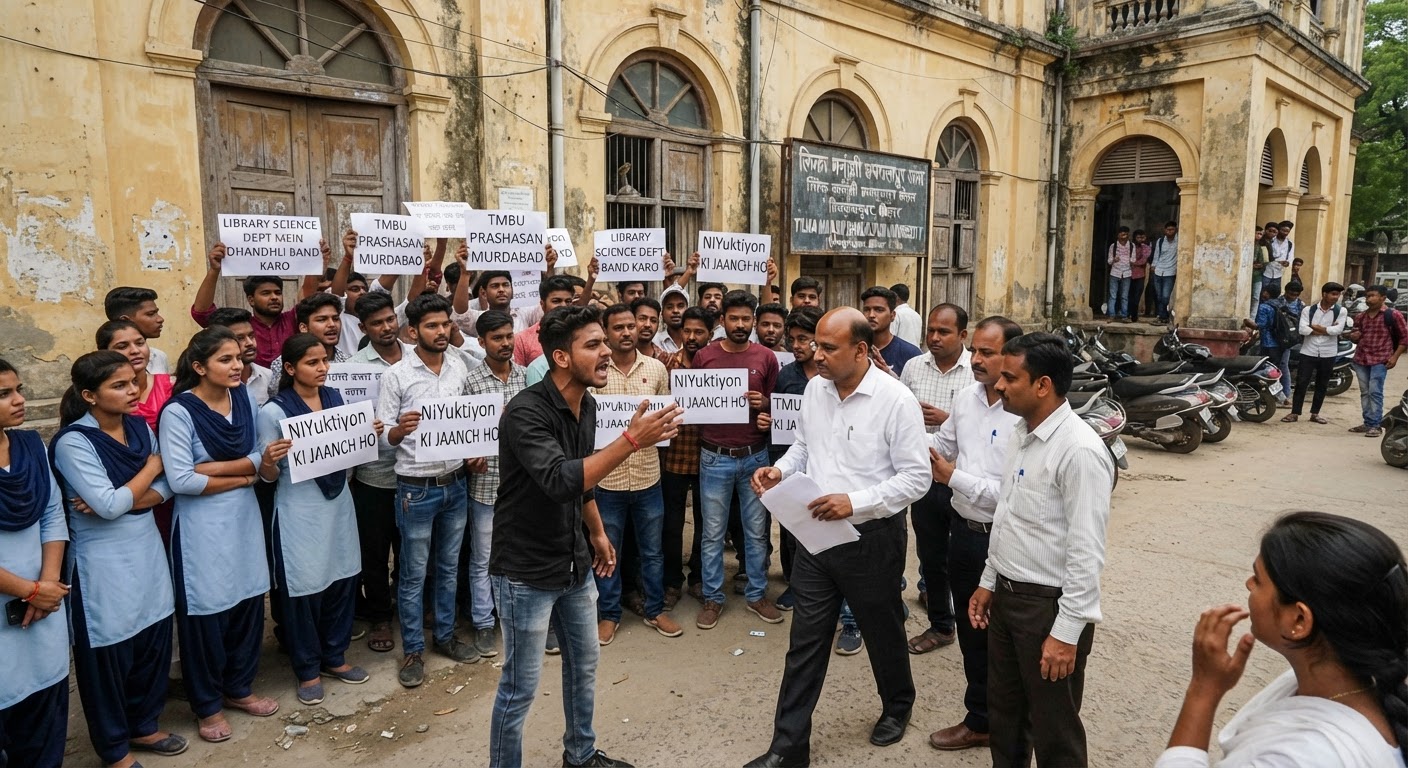 TMBU में गलत तरीके से हुई संविदा नियुक्तियों पर मचा भारी विवाद