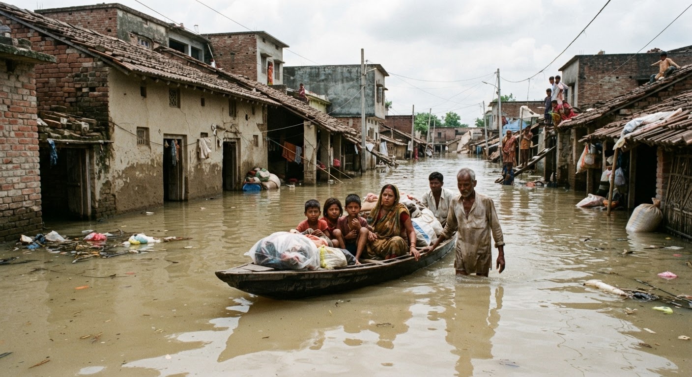 भागलपुर के नाथनगर में गंगा की बाढ़ से हर साल उजड़ रहे हैं लोग