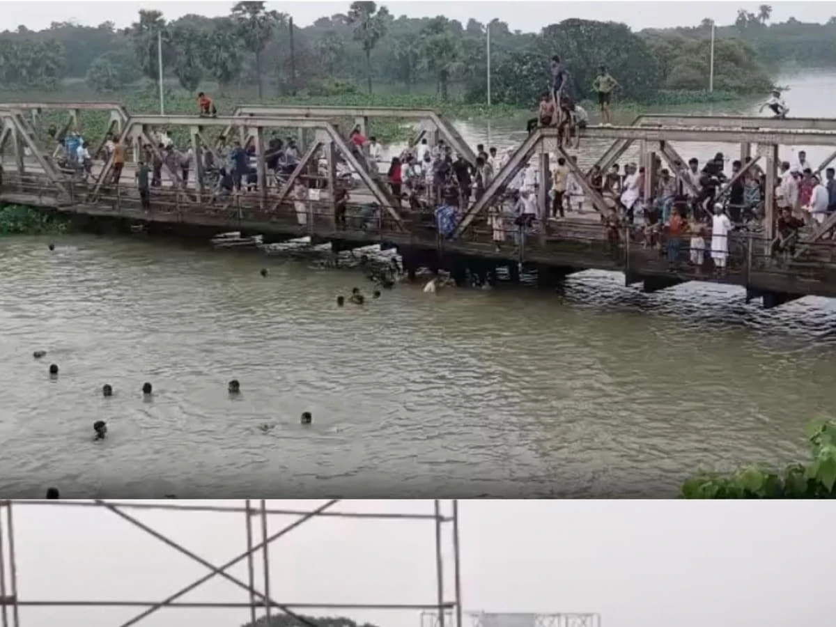 भागलपुर में बाढ़ का कहर जारी: गंगा और चंपा नदी उफान पर, बच्चों की जान खतरे में