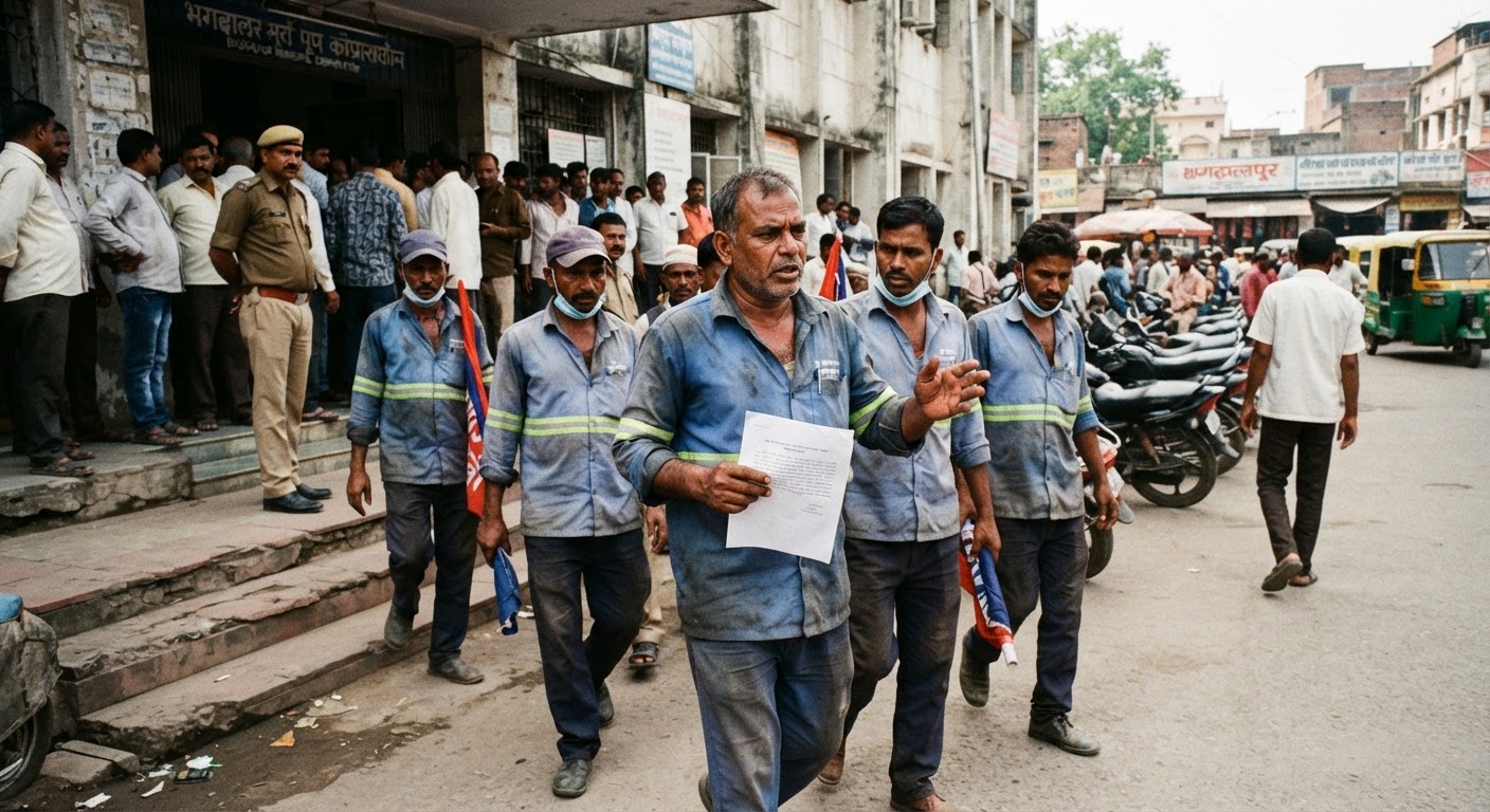 भागलपुर में सफाई कर्मियों की चेतावनी, बोनस और वेतन वृद्धि नहीं हुई तो होगा जोरदार प्रदर्शन