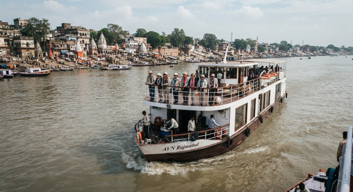भागलपुर से वाराणसी के लिए रवाना हुआ लग्जरी क्रूज