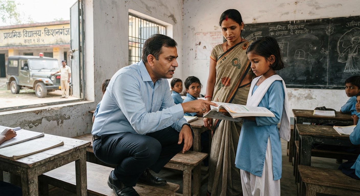 किशनगंज में डीएम ने शिक्षा विभाग के कामकाज की समीक्षा की