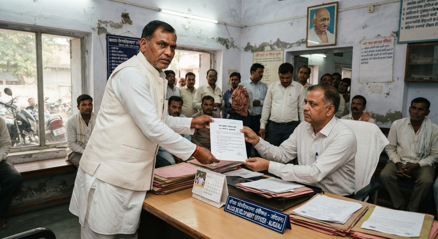 अलीगंज के विकास के लिए कांग्रेस नेता राजेश पासवान ने बीडीओ को सौंपा 16 सूत्री मांग पत्र