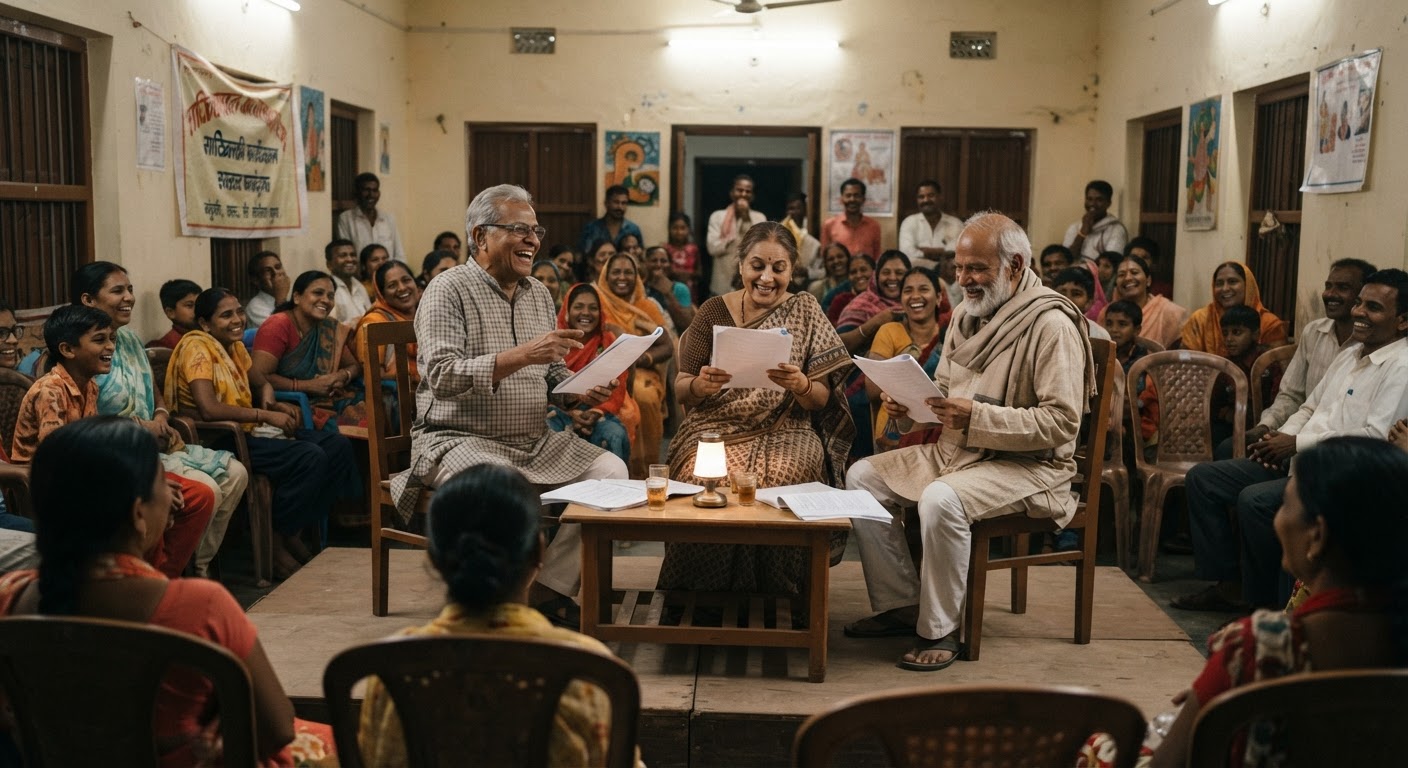 भागलपुर में बुजुर्गों की जिंदगी पर आधारित नाटक की शानदार प्रस्तुति