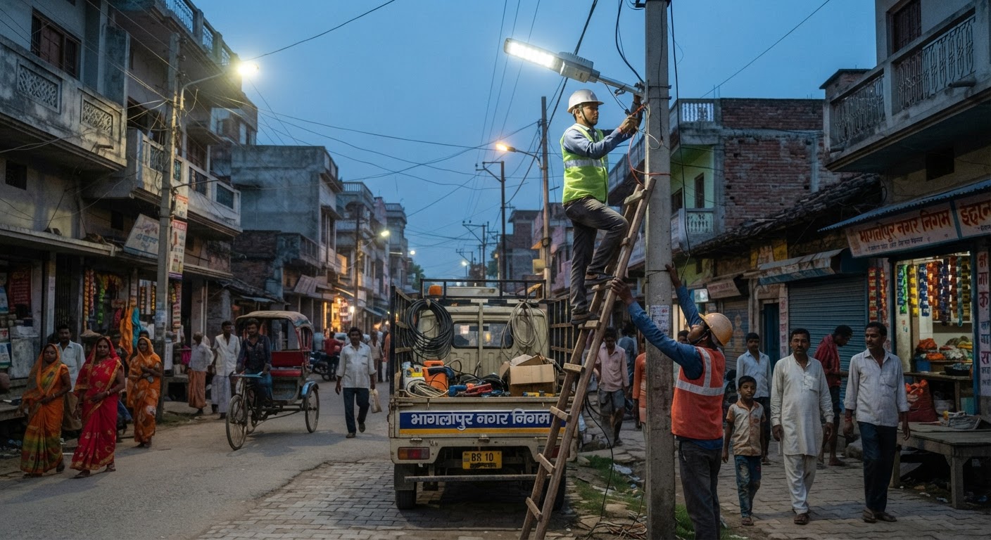 खुशखबरी: भागलपुर में लगेंगे 5068 नए एलईडी स्ट्रीट लाइट, दुर्गा पूजा तक जगमगाएगा शहर