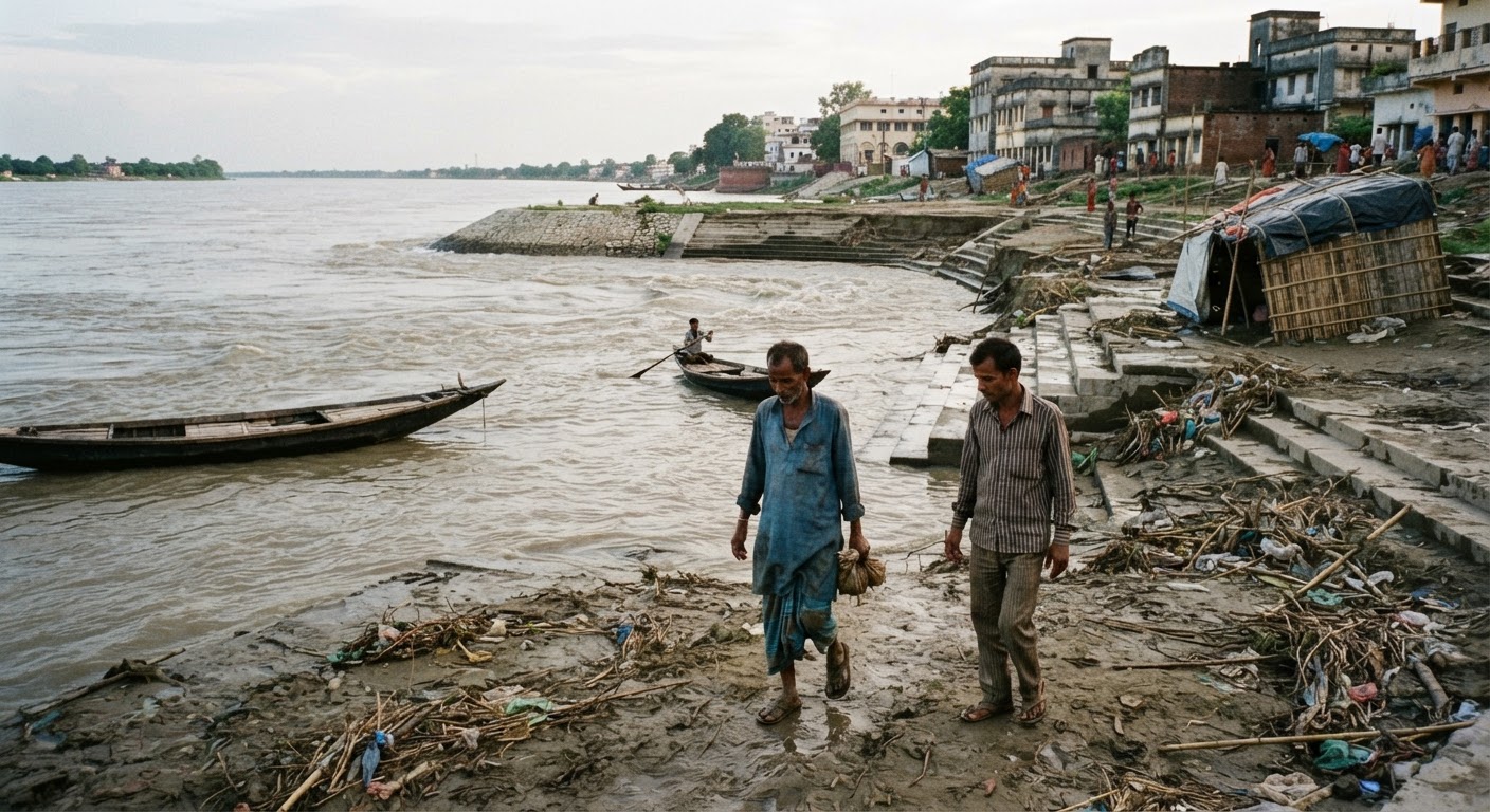 भागलपुर में गंगा का जलस्तर 13 सेमी घटा, जानिए ताजा स्थिति