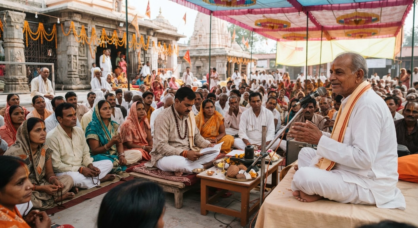 मुरलीगंज के सार्वजनिक दुर्गा मंदिर में शिव गुरु महोत्सव आयोजित